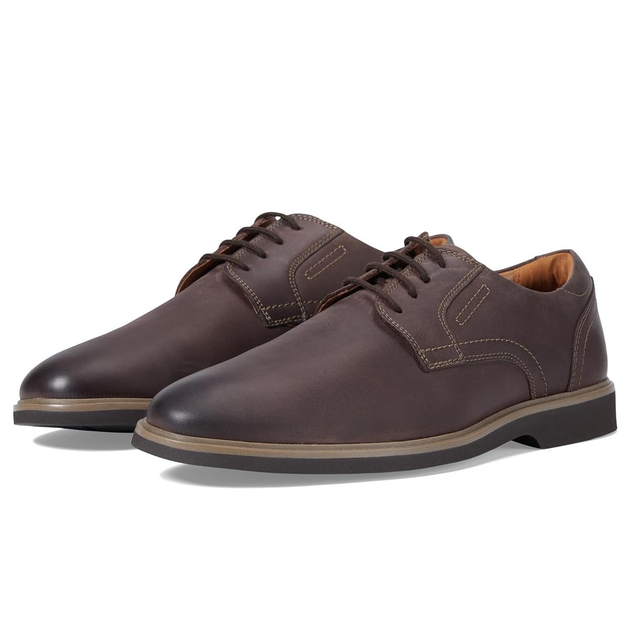 Clarks on sale dark brown