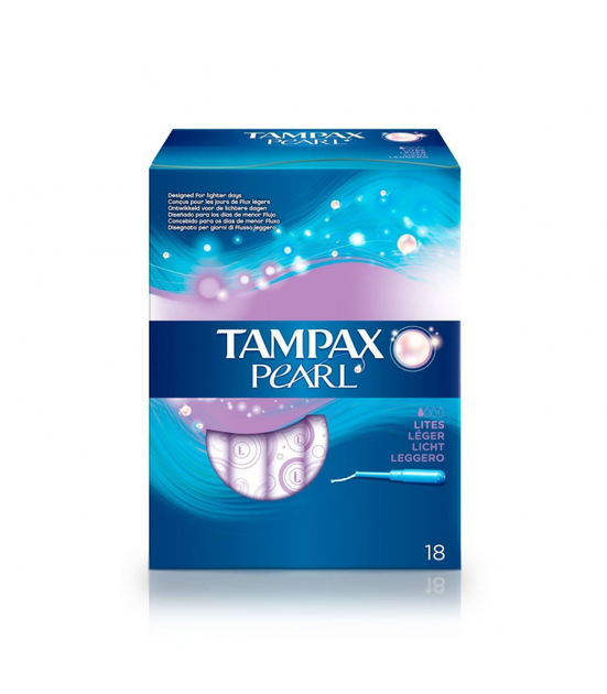 Тампони Tampax Pearl Lites 18 шт (4015400434757) - зображення 1