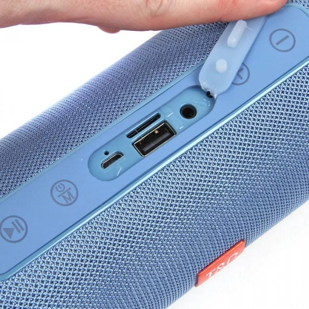 Портативная беспроводная Bluetooth колонка TG-116 blue - изображение 2