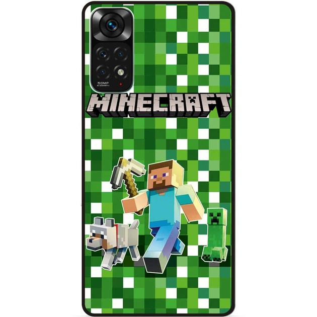 Чехол силиконовый бампер Candy для Xiaomi Redmi Note 11S / Note 11 Стив Minecraft Крипер Майнкрафт - Фото 1 Чехол силиконовый бампер Candy для Xiaomi Redmi Note 11S / Note 11 Стив Minecraft Крипер Майнкрафт - изображение 1