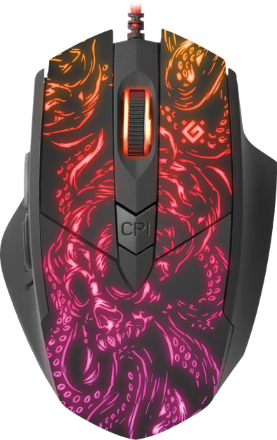 Mysz Defender Titan GM-650L RGB USB Black (4714033526500) - obraz 3
