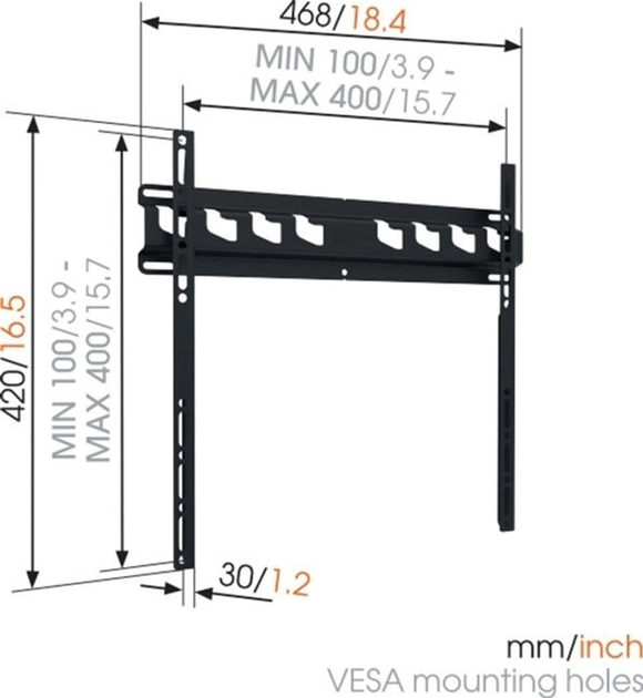 Uchwyt do telewizora Vogels 32-55" Flat (MA3000-A1) - obraz 2