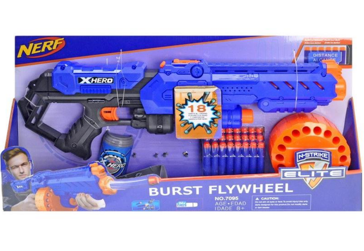 Бластер NERF X Hero Burst Flywheel большой ABS - пластик – игрушки
