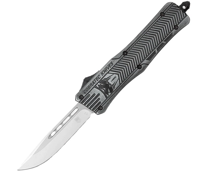 Складной Пружинный Нож CobraTec Medium CTK-1 Drop-Point Черный 06CT059 - изображение 1
