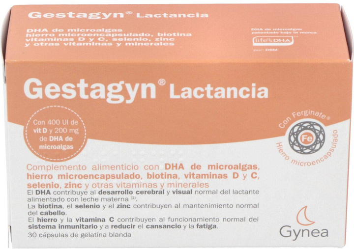Дієтична добавка Gynea Breastfeeding Gestagyn 30 капсул (8470001603999) - зображення 1