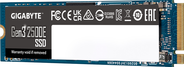 Dysk SSD Gigabyte Gen3 2500E 500GB M.2 NVMe PCIe 3.0 x4 3D NAND (QLC) (G325E500G) - obraz 3