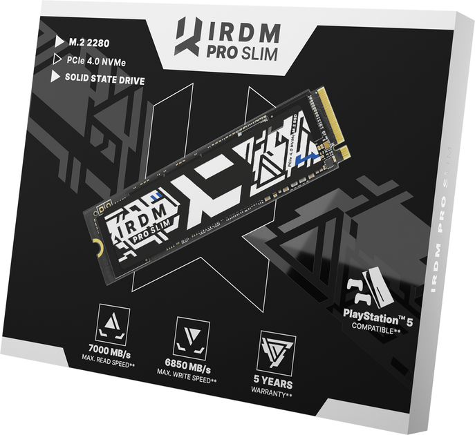 Dysk SSD Goodram IRDM Pro SLIM 1TB M.2 2280 PCIe 4.0 x4 NVMe 3D NAND TLC (IRP-SSDPR-P44S-1K0-80) - obraz 3