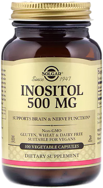 Дієтична добавка Solgar Inositol 500 мг 50 капсул (0033984014497) - зображення 1