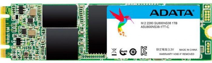 Dysk SSD ADATA Ultimate SU800 1TB M.2 2280 SATA III 3D TLC (ASU800NS38-1TT-C) - obraz 1