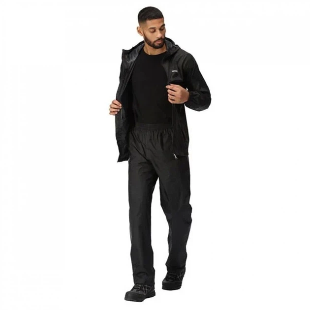Дощовик Regatta Pack It Black, XXXL (54) (11723682) - зображення 4