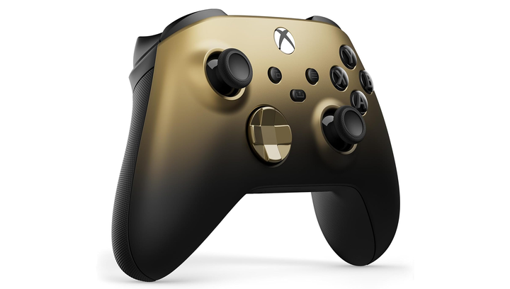 Набір Геймпад Бездротовий Microsoft Xbox Series Controller Special Edition Gold Shadow + Акумулятор Play and Charge Kit + Кабель USB Type-C Black - Фото 6 Набір Геймпад Бездротовий Microsoft Xbox Series Controller Special Edition Gold Shadow + Акумулятор Play and Charge Kit + Кабель USB Type-C Black - зображення 6