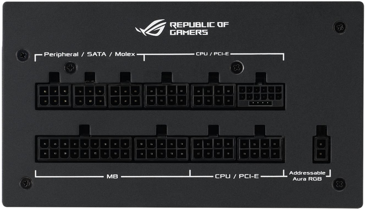 Блок живлення Asus ROG Strix PCIE5 1000 Вт Aura Edition (ROG-STRIX-1000G-AURA-GAMING) - зображення 8