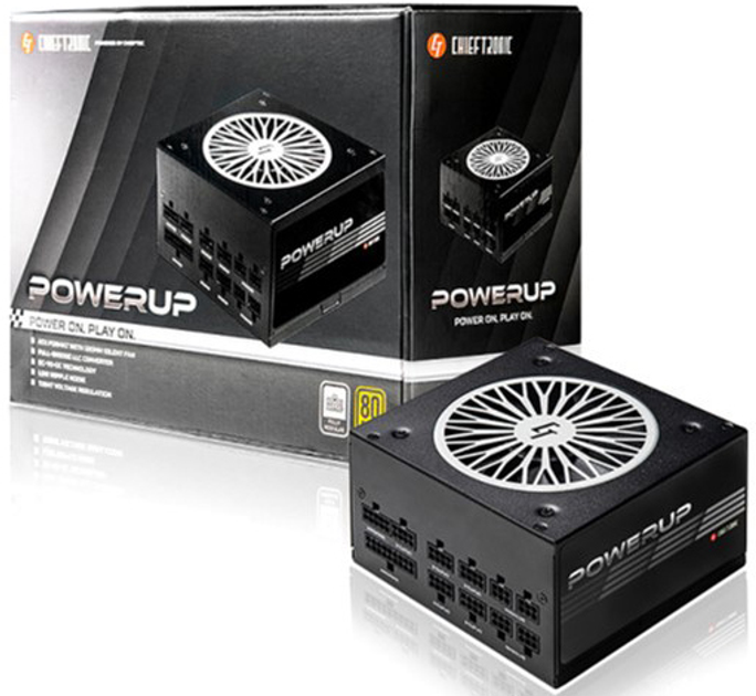 Блок живлення Chieftec Chieftronic PoВтerUp 650 Вт, 80+ GOLD, Modular (GPX-650FC) - зображення 8