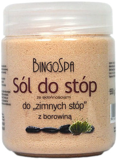 Sól do kąpieli nóg Bingospa Salt For Foot Care With Mud 550 g (5901842001321) - obraz 1