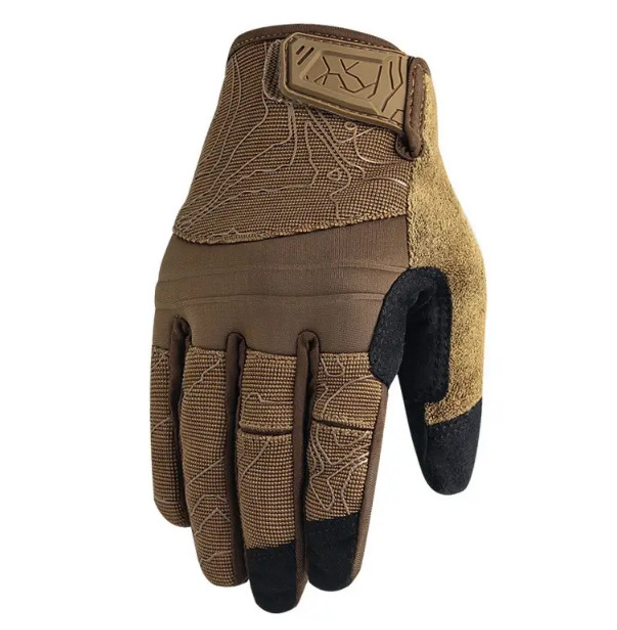 Перчатки полнопалые с защитой на липучке FQTACMI005 Песочный L (Kali) - изображение 1