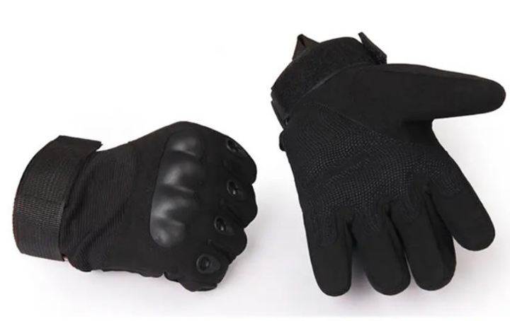 Полнопалые перчатки походные армейские защитные охотничьи FQ16S007 Черный M (Kali) - изображение 2