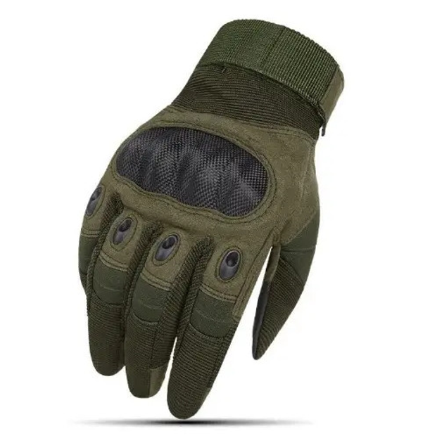 Перчатки защитные на липучке FQ20T001 Оливковый M (Kali) - изображение 1