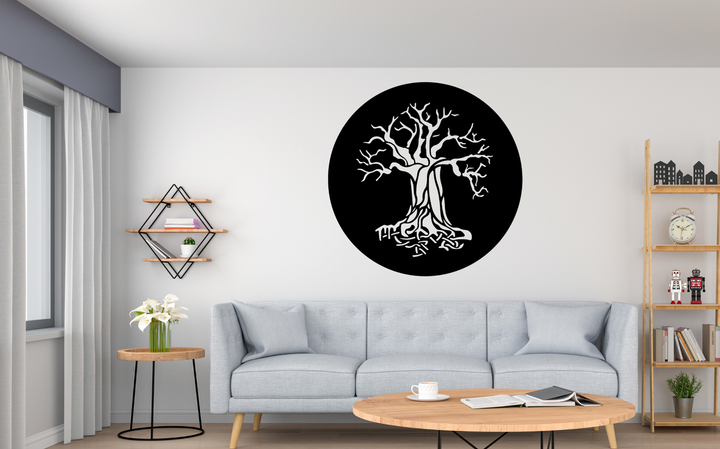 Декоративное панно на стену из дерева Upwood Decor Дерево Tree 40 х 40 см black - изображение 4