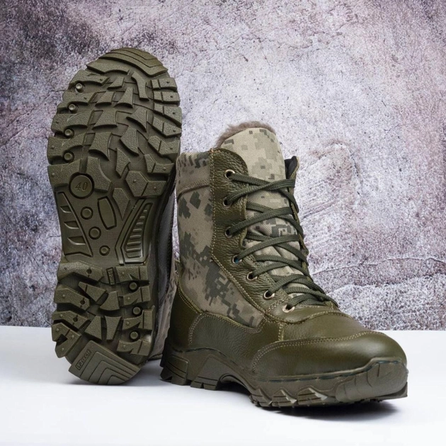 Демисезонные Берцы Тактические Ботинки Мужские Кожаные 50р (34 см) MBD-000041-RZ50 - изображение 1