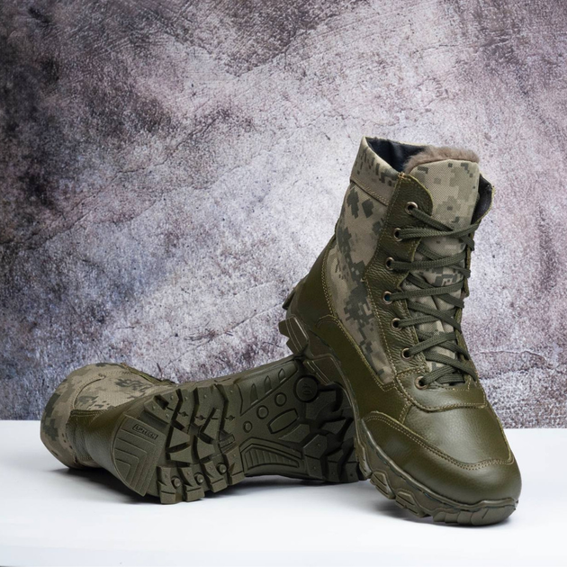 Зимние Берцы Тактические Ботинки Мужские Кожаные 46р (30,5 см) MBZ-000041-RZ46 - изображение 2