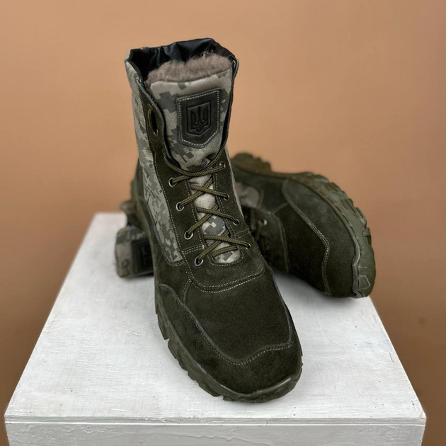 Демисезонные Берцы Тактические Ботинки Мужские Кожаные 48р (32 см) MBD-000065-RZ48 - изображение 1
