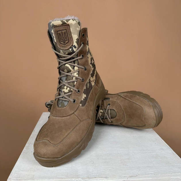 Демисезонные Берцы Тактические Ботинки Мужские Кожаные 49р (33 см) MBD-000057-RZ49 - изображение 1
