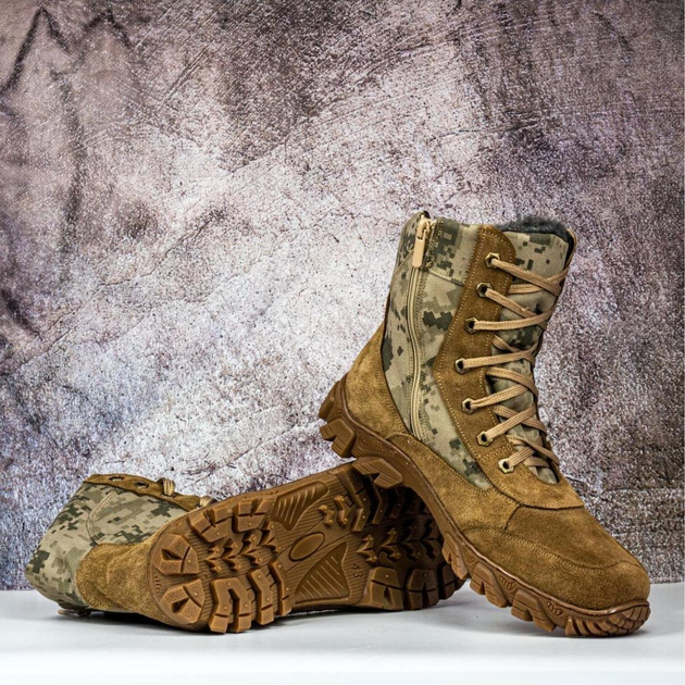 Зимние Берцы Тактические Ботинки Мужские Кожаные 47р (31 см) MBZ-000033-RZ47 - изображение 1