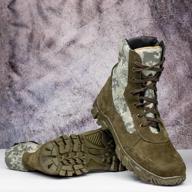 Демисезонные Берцы Тактические Ботинки Мужские Кожаные 41р (27 см) MBD-000013-RZ41 - изображение 2