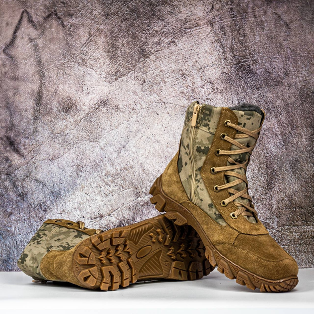 Демисезонные Берцы Тактические Ботинки Мужские Кожаные 47р (31 см) MBD-000033-RZ47 - изображение 1