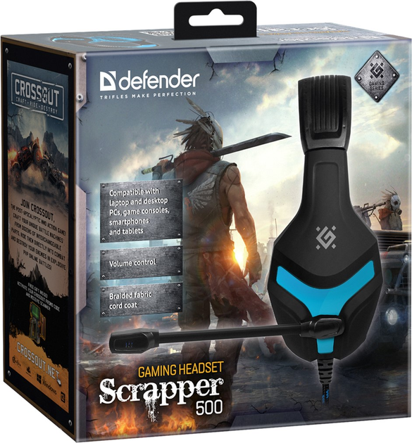 Навушники Defender Scrapper 500 Blue/Black (4714033645010) - зображення 8