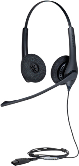 Навушники Jabra BIZ 1500 Duo QD Black (1519-0154) - зображення 1