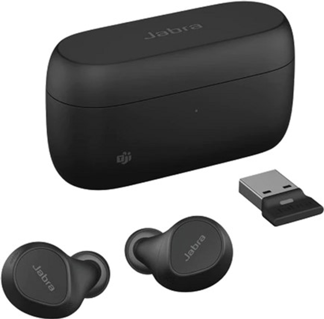 Słuchawki Jabra Evolve2 Buds USB-A MS Czarny (20797-999-999) - obraz 1