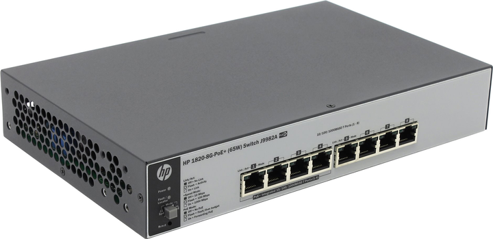 Przełącznik HPE 1820-8G-PoE+ Smart Switch (0888182299487) - obraz 1