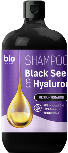 Шампунь Bio Naturell Black Seed Oil & Hyaluronic Acid 946 мл (8588006041446) - зображення 1