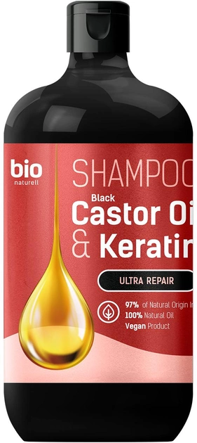 Szampon Bio Naturell Black Castor Oil & Keratin 946 ml (8588006041385) - obraz 1