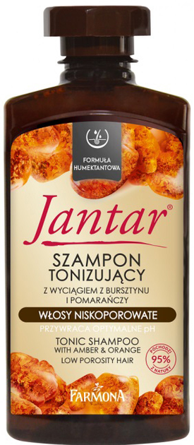 Шампунь Farmona Jantar Tonic з екстрактом бурштину та апельсина 330 мл (5900117976401) - зображення 1