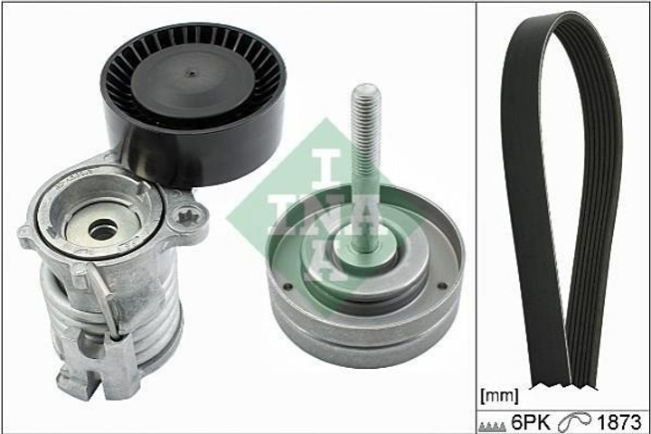 Комплект ГРМ INA 529009010 Skoda Fabia, Rapid, Roomster; Seat Ibiza, Toledo, Cordoba; Volkswagen Polo 03D145933AH, 03D903305B, 03D903305F - зображення 1