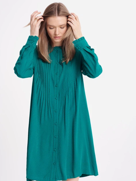 Сукня жіноча Greenpoint SUK507W2379X00 34 Темно-зелена (5903245417136) - зображення 3
