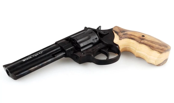 Револьвер Флобера Voltran Ekol Viper 4.5" (черный / бук) - изображение 1