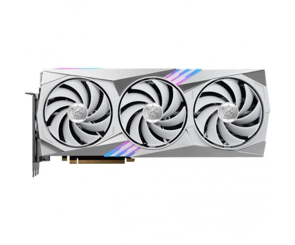 Видеокарта MSI GeForce RTX 4070 Ti GAMING X TRIO WHITE 12G – фото