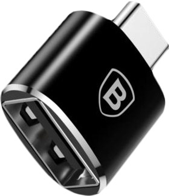 Przejściówka Baseus USB Female to Type-C Male Czarny (CATOTG-01) - obraz 2