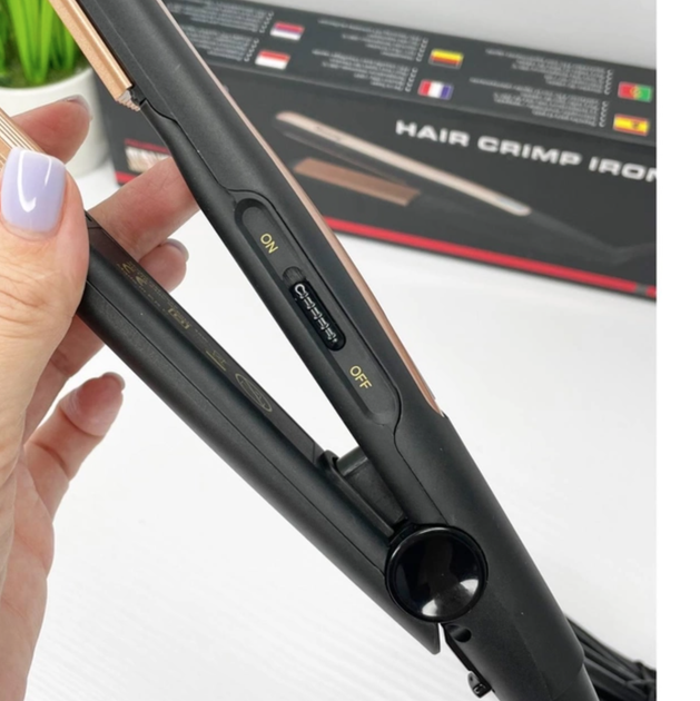 Плойка для прикорневого гофре с турмалиновым покрытыем GEEMY GM-2955 - изображение 5
