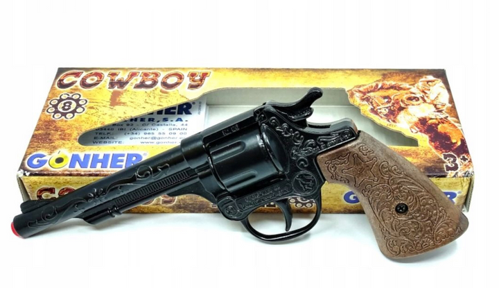 Револьвер Gonher Cowboy Metal (88/6) 6 патронів (8410982008062) - зображення 1