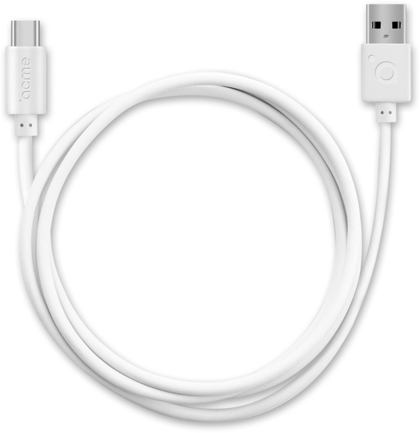 Кабель Acme CB1041W USB Type-C 1 м White (4770070879153) - зображення 1
