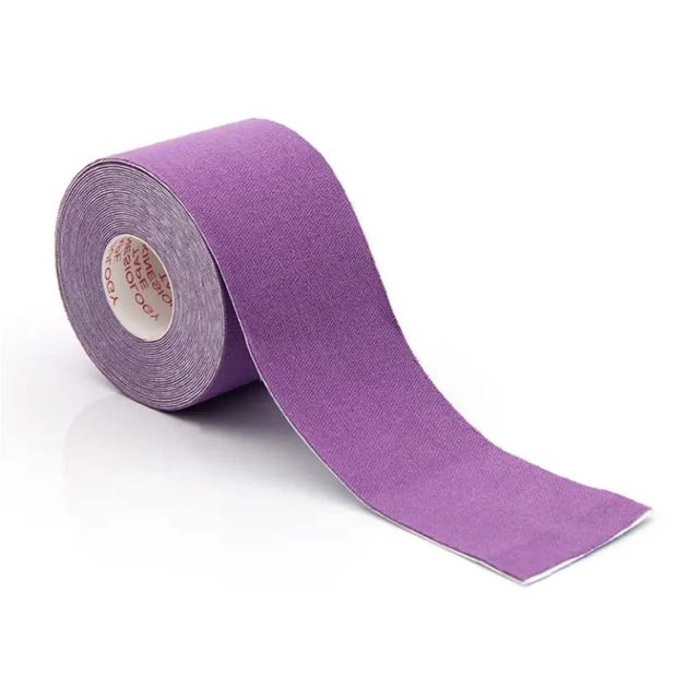Пластырь Кинезио тейп для тейпирования Kinesiology Tape Фиолетовый - изображение 2