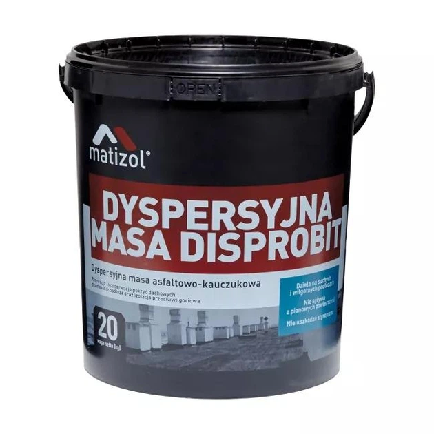 Дисперсійна мастика MATIZOL Disprobit 20кг - Фото 1 Дисперсійна мастика MATIZOL Disprobit 20кг - зображення 1