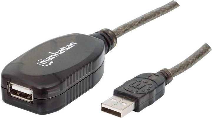Kabel Manhattan USB 2.0 aktywny AM-AF 10 m (766623150248) - obraz 1