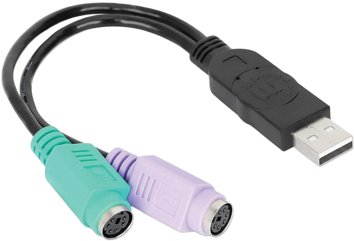 Przejściówka Manhattan USB-2x PS/2 (766623179027) - obraz 3