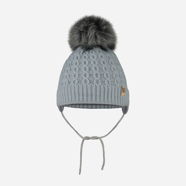 Шапка-вушанка із зав'язками зимова дитяча STING Hat 20K One Size Сіра (5905999070414) - зображення 1