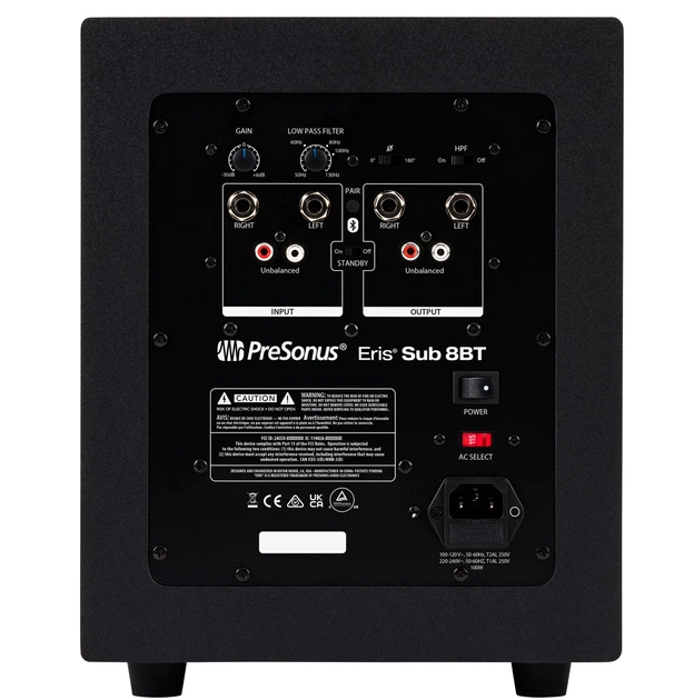 即発送 Presonus Eris Sub8 電源コード付き Студійний сабвуфер PRESONUS ERIS SUB 8 BT (234828) – фото, відгуки